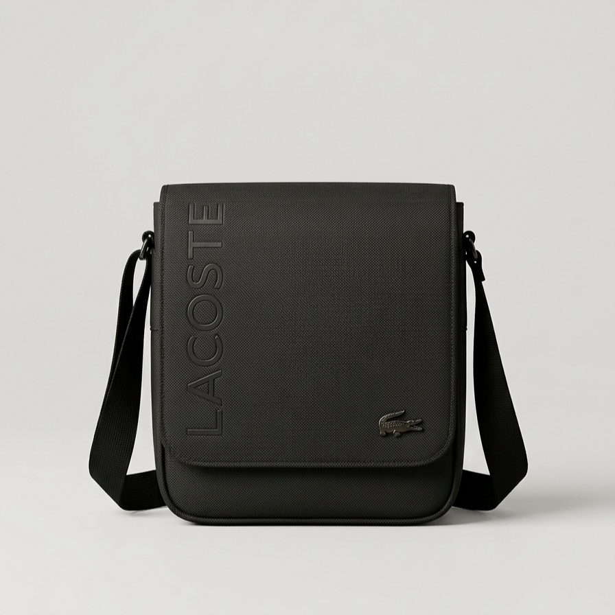 Sacoche homme URBAN Lacoste Style Black metal